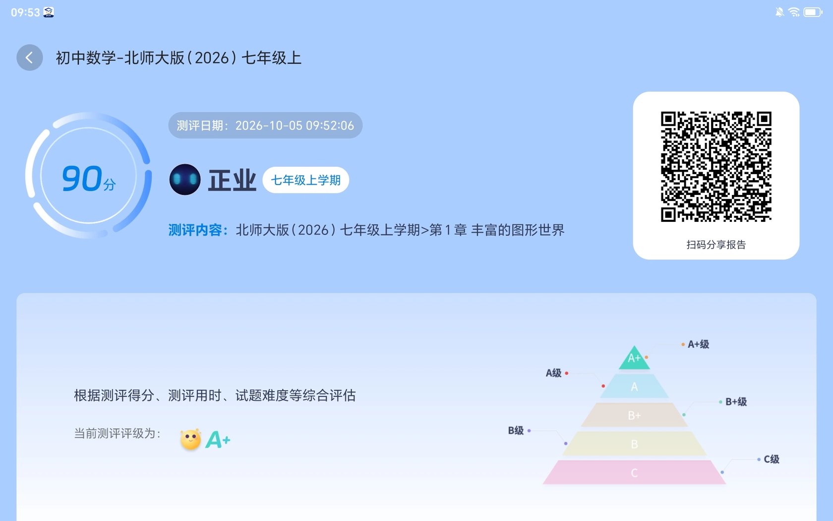 测评结果评级